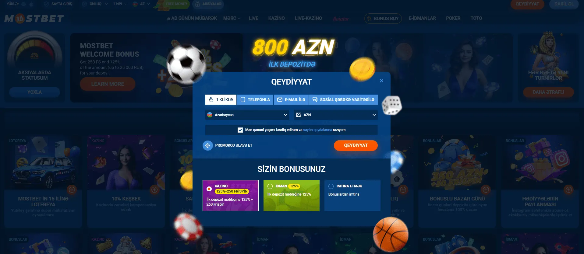 Mostbet qeydiyyat prosesi Mostbet qeydiyyat